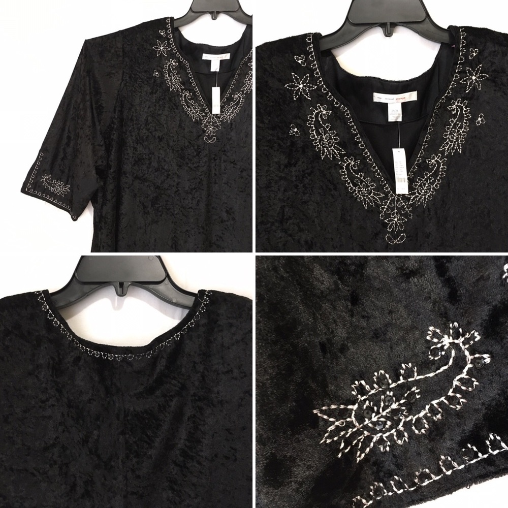 New cacique sexy sensual Velvet gown Plus Sz 26/28. H - Picture 6 of 8